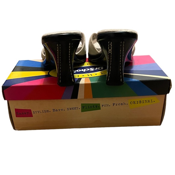 Dr. Scholl’s Relax Parchment Classic Buckle Wedge Slides - Picture 3 of 7